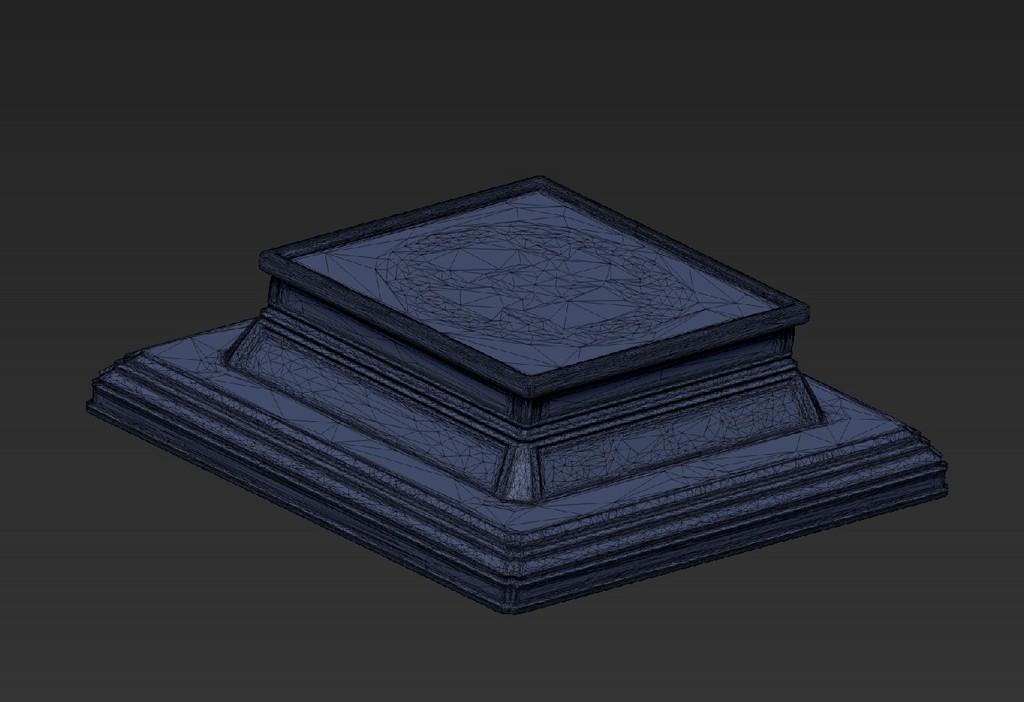 Miniatura 5 do modelo 3D Base Square Basic
