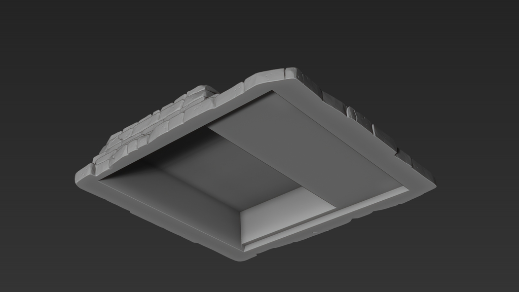 Miniatura 8 do modelo 3D Base Stone Stairs