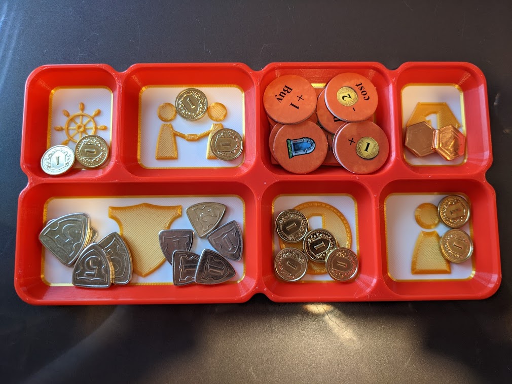 Dominion Card Game Player Token Trays