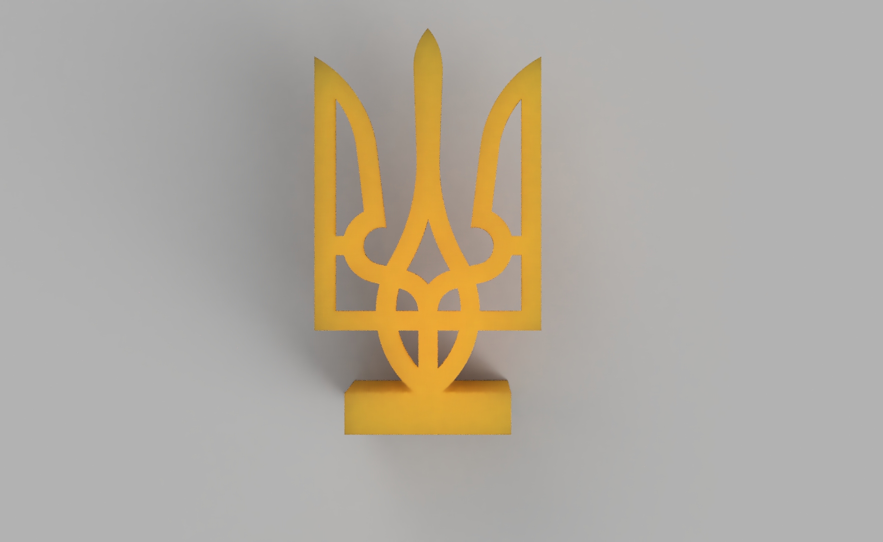 Ukranian Coat of Arms on Standup Base