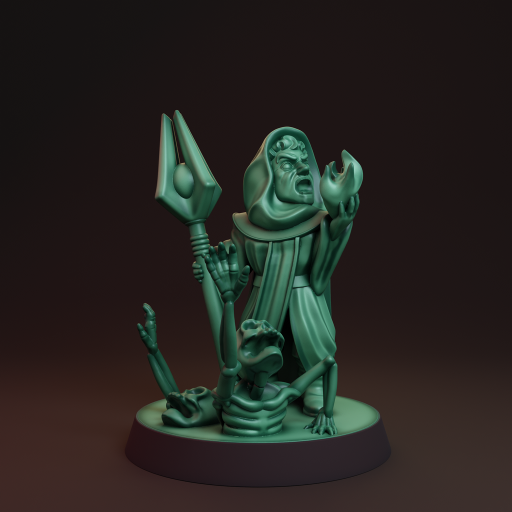 Halfling necromancer FDM supportless — thumbnail 3