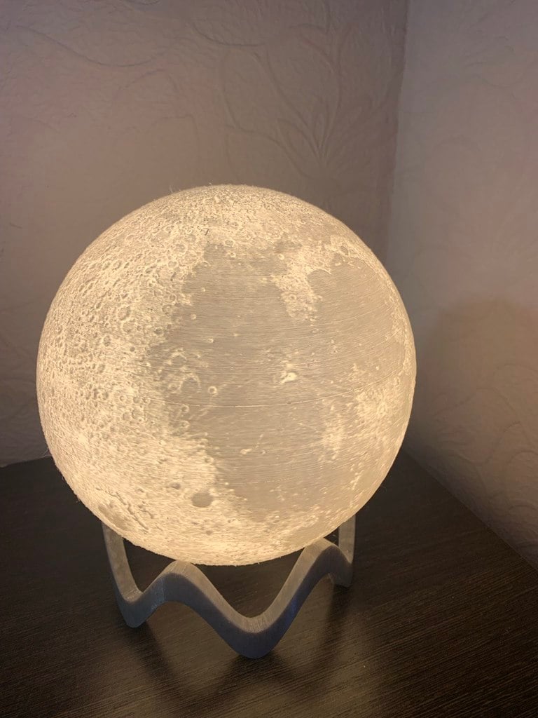 Planet lamp stand