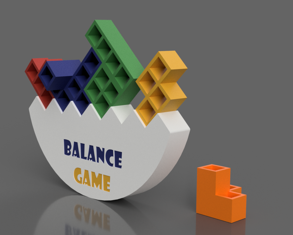 3D Printable Balancing & Stacking Game – No Supports