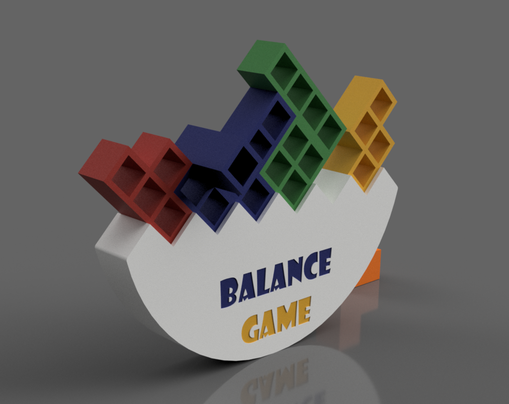 3D Printable Balancing & Stacking Game – No Supports