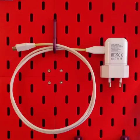 EU-Plug charger holder for Pegboard / Skadis