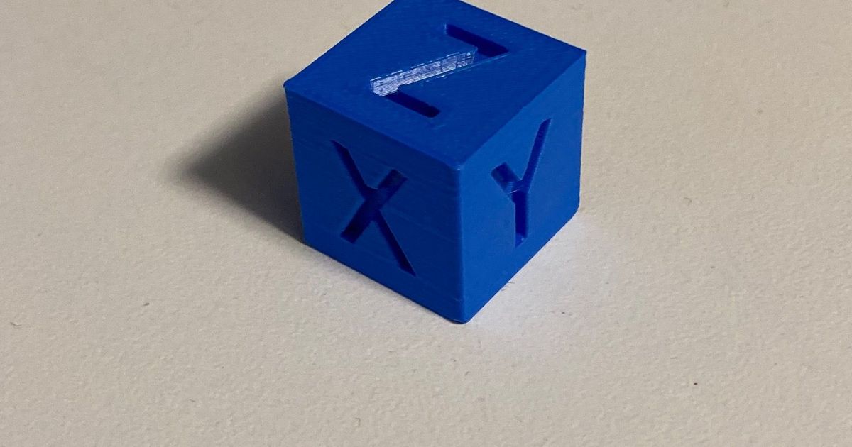 Xyz Calibration Cube X X Mm By Kunaa Download Free Stl Model Printables Com