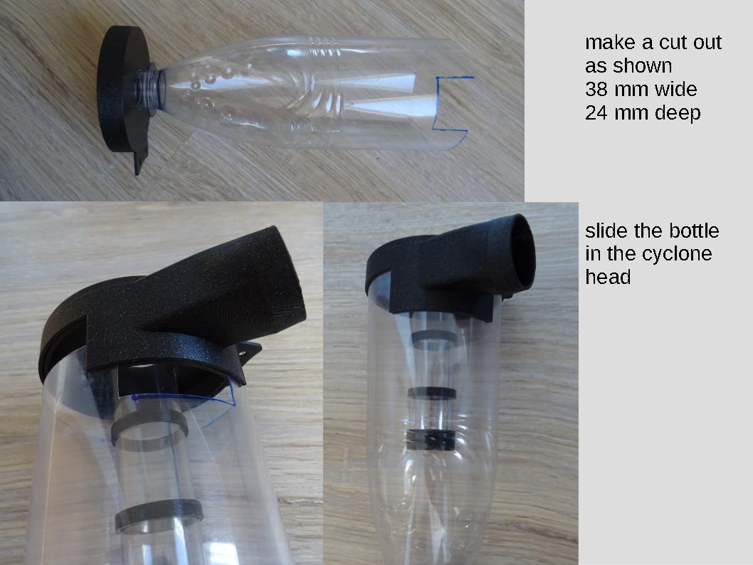 PET Bottle Cyclone Seperator by Swarm Download free STL model