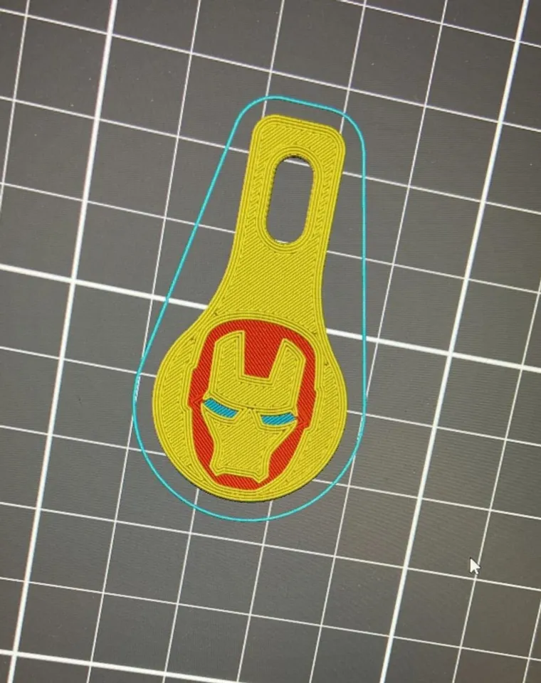 Shopping cart coin key Iron Man token - Gettone Carrello Spesa IronMan  autorstwa FAB 3D, Pobierz darmowy model STL