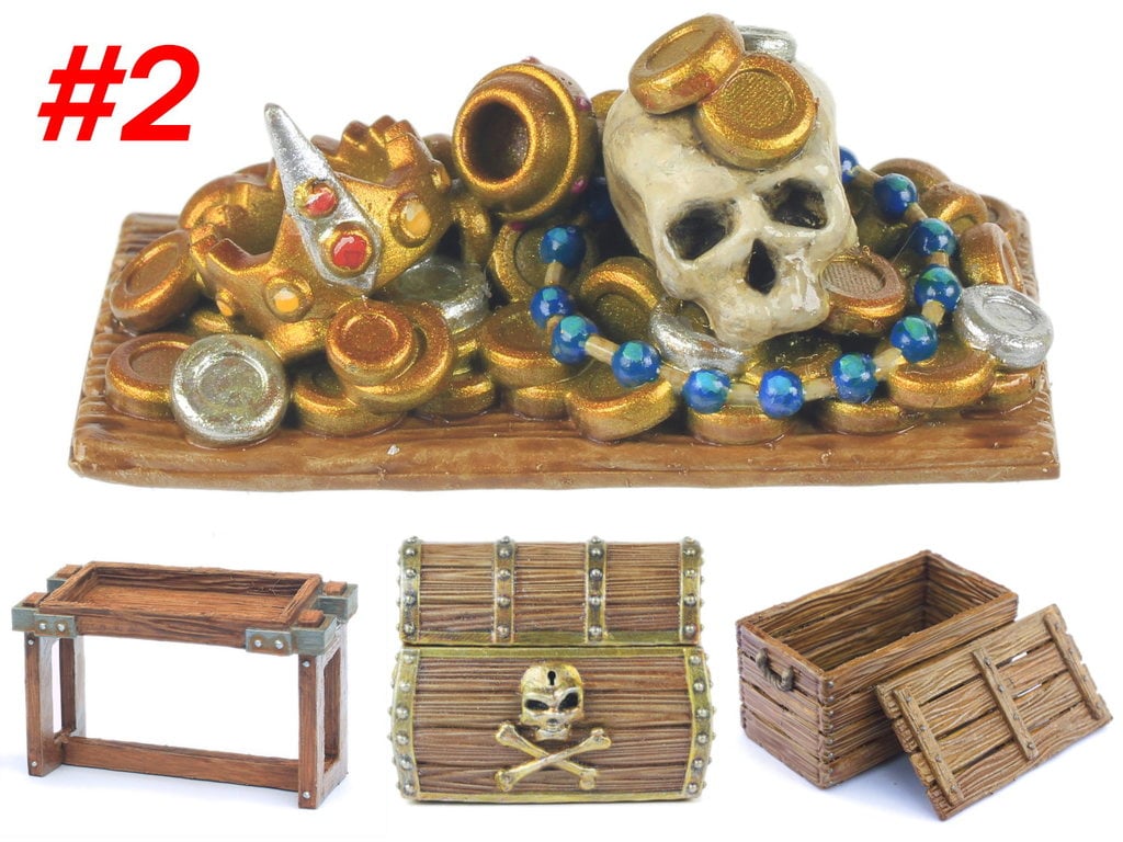 Pirate Treasure Chest Module 2: Gold Coins, Skull, Perls, ...  (Set #5)