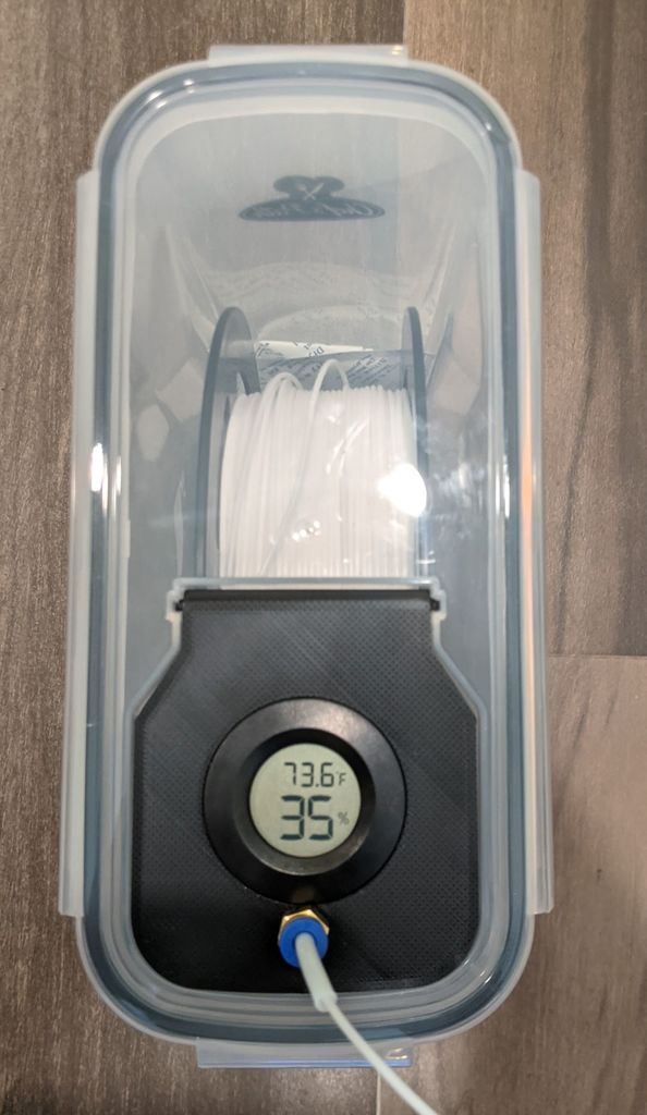 Filament & Hygrometer Cap for Chef's Path Cereal Container