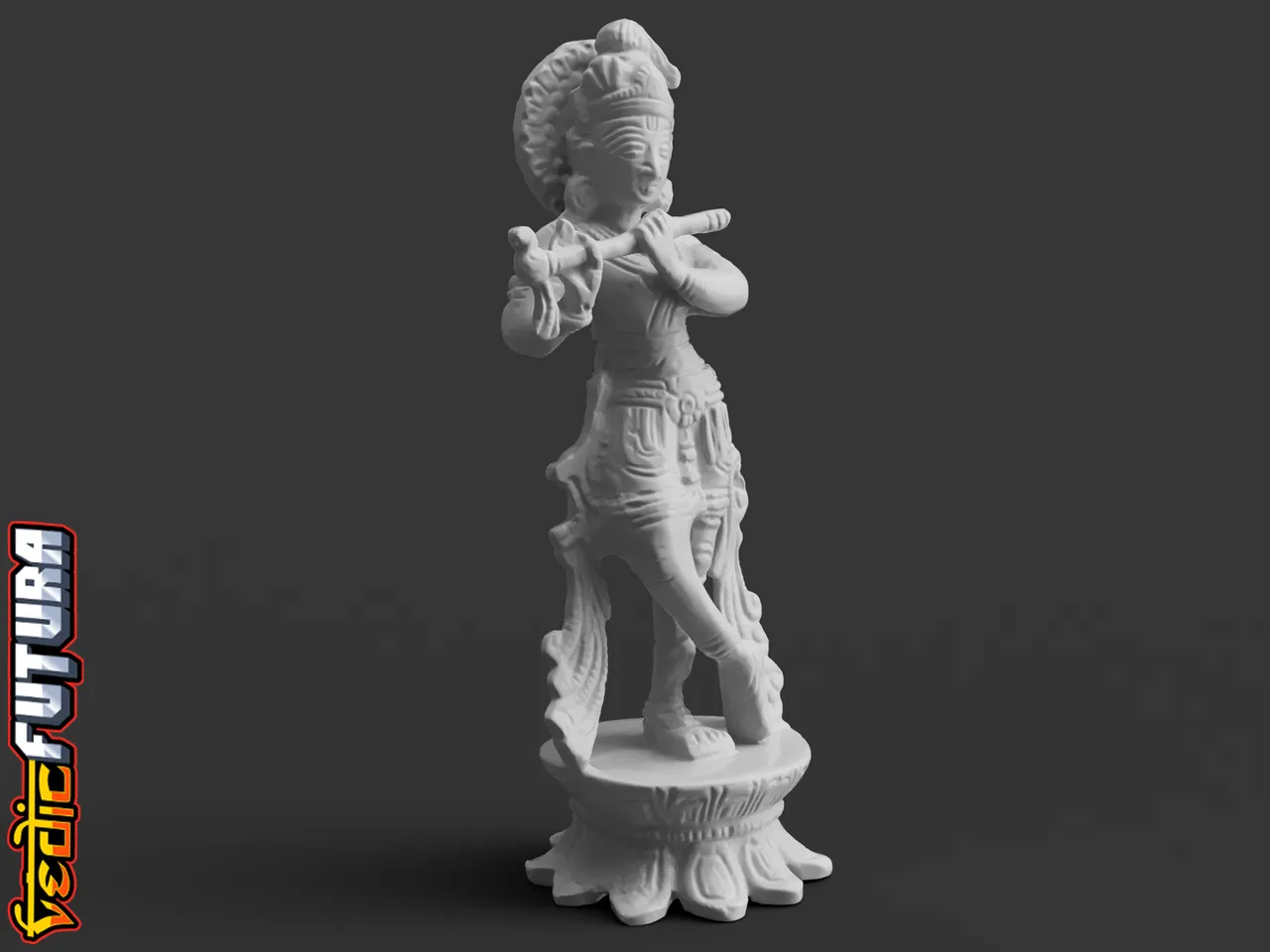 Symbolism of Krishna's Flute by VedicFutura | Download free STL