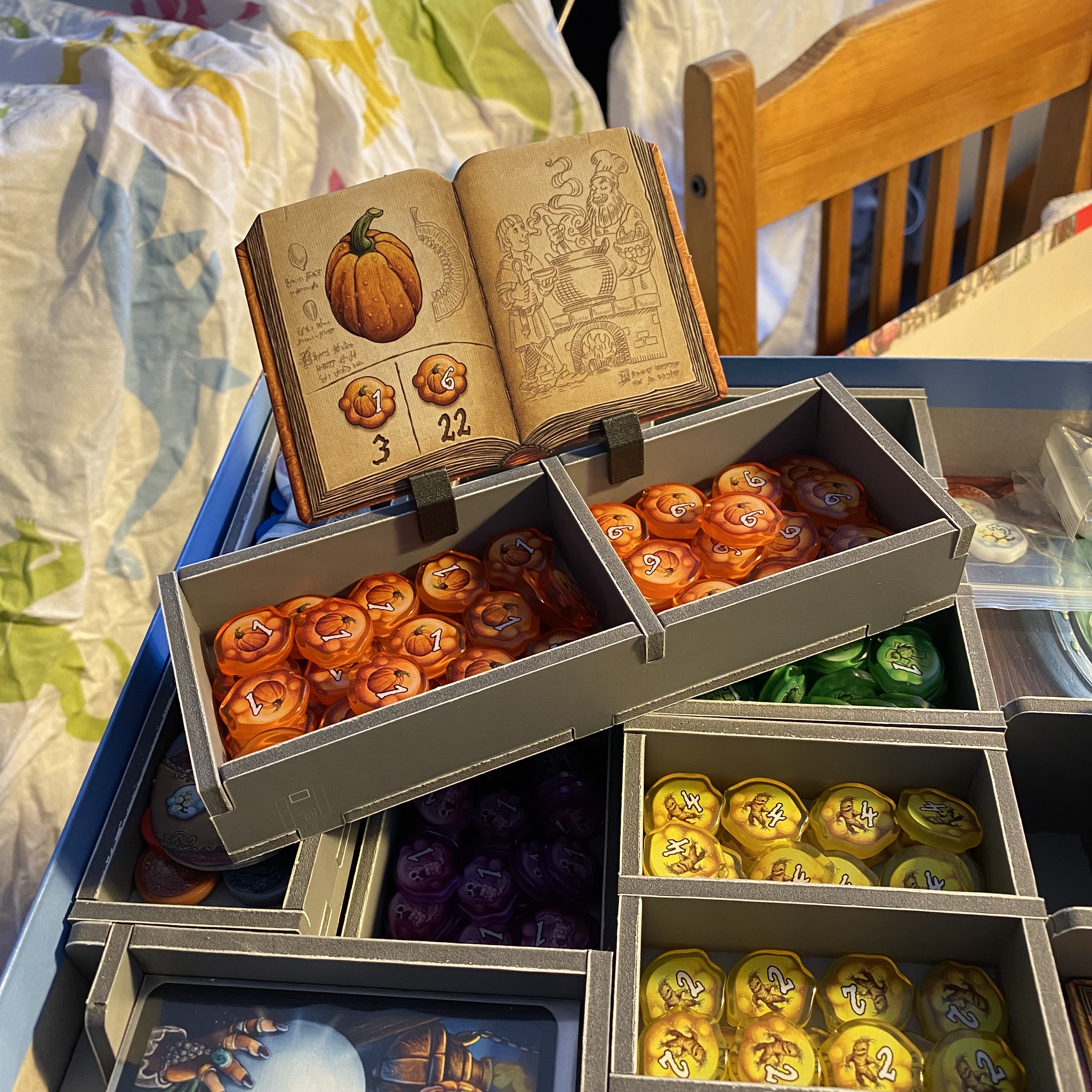 Quacks of Quedlinburg Folded Space Organizer Book Stand - AKA the QoQFSOBS