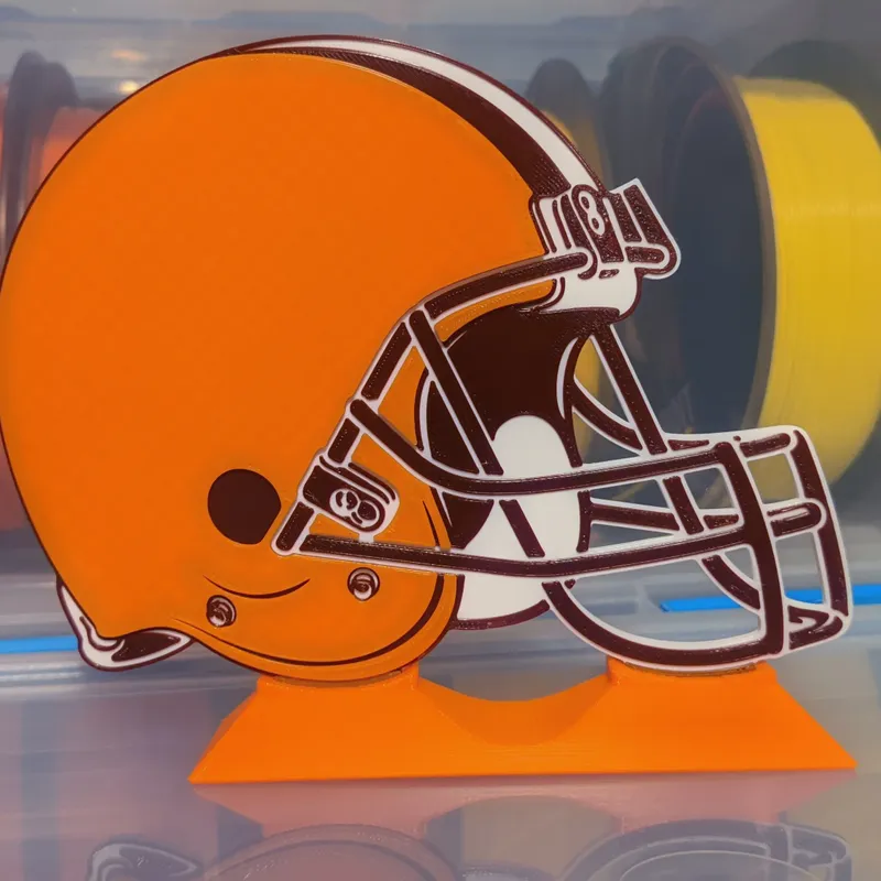 3D Prnted Cleveland Browns Standing Logo 