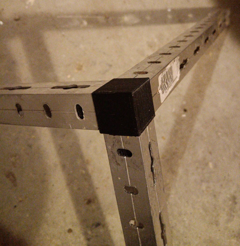 3 Way Connector for square strut profile 25x2 mm