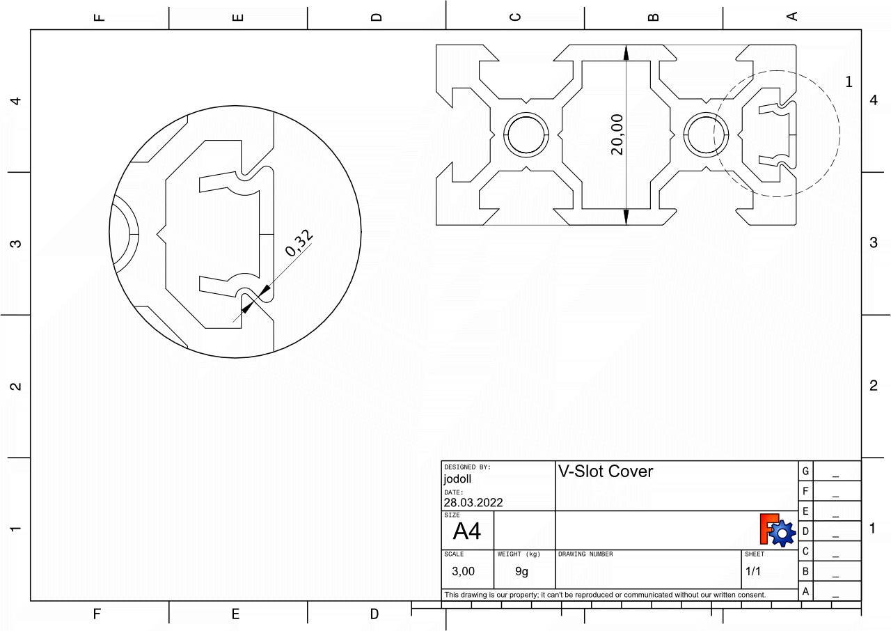 V Slot Cover By Jodoll Download Free STL Model Printables