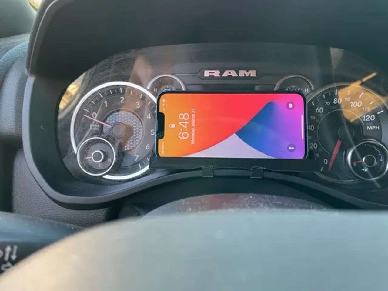 Phone Mount for Instrument Cluster Dash Universal Ram Truck and other ...