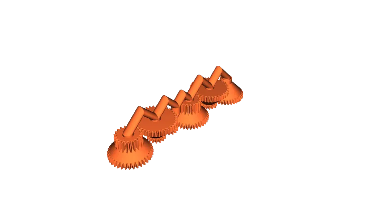 Print in Place Compound Gears by JBVCreative, Download free STL model