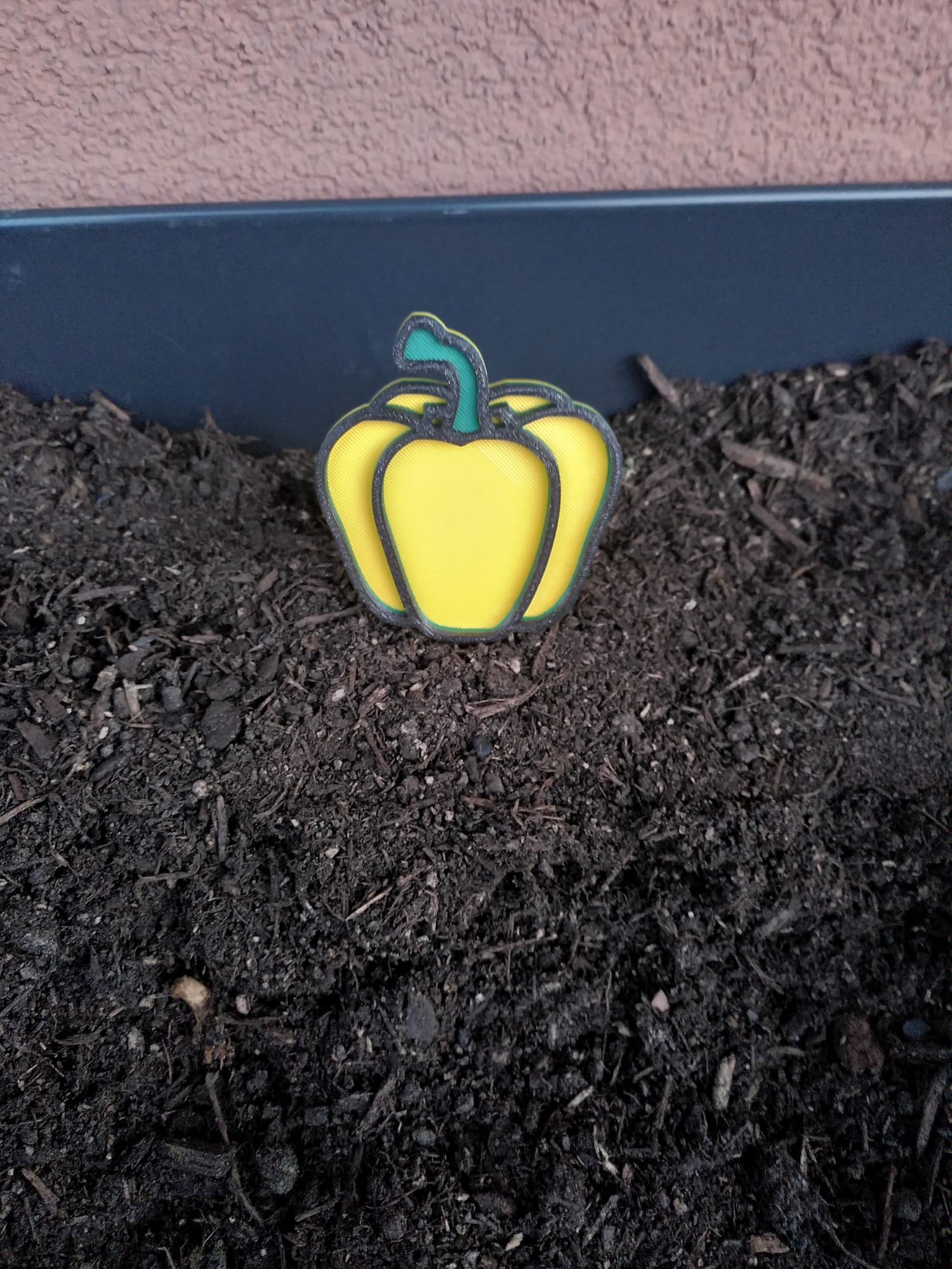 Paprika tricolor sign for garden (no MMU)