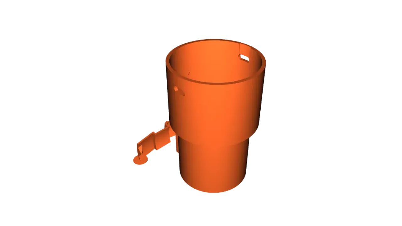 ADAPTER - 50mm VACUUM HOSE to 25mm TOOL INLET by Peter H, Download free  STL model
