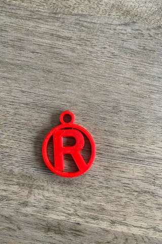 keychain R by Sem04 | Download free STL model | Printables.com