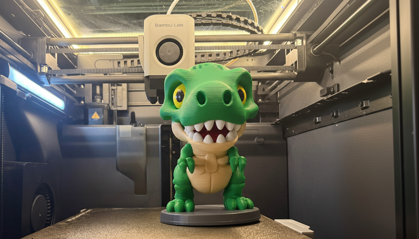 Cute Dinosaur Skeleton - Whimsical Prehistoric Decor
