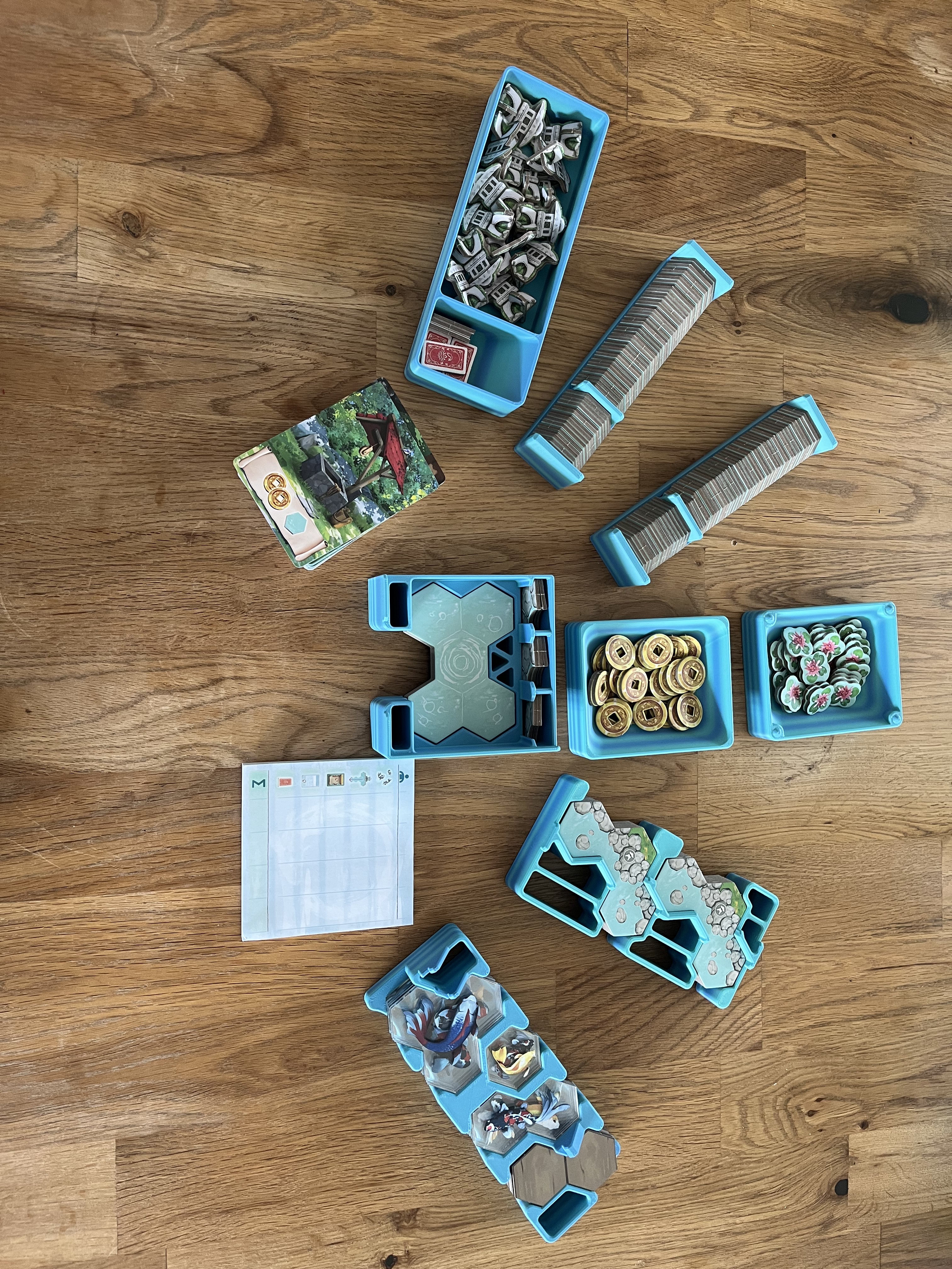Storage for tabletop game Koi
