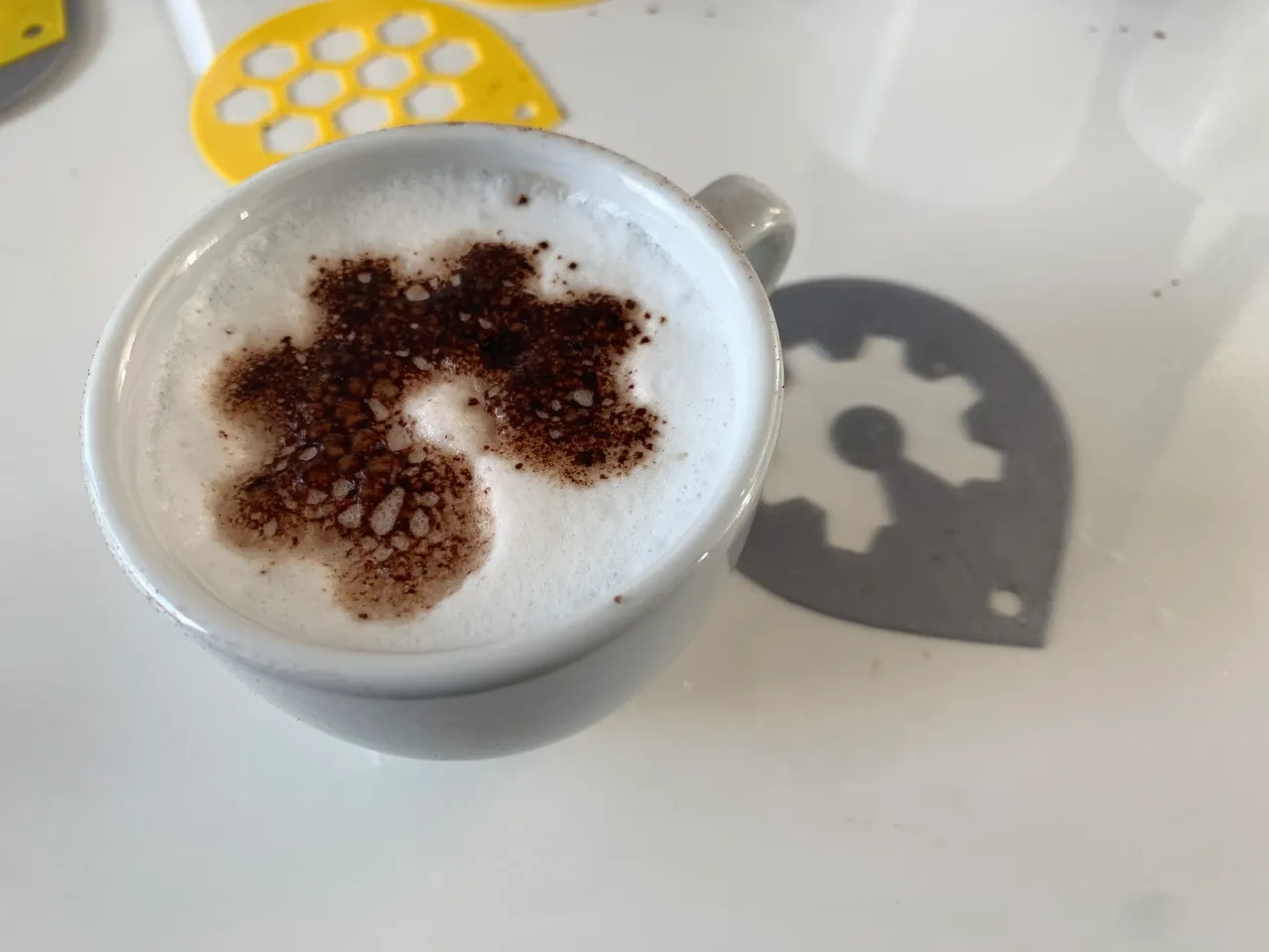 Cappuccino coffee stencils basic set by karelk, Download free STL model