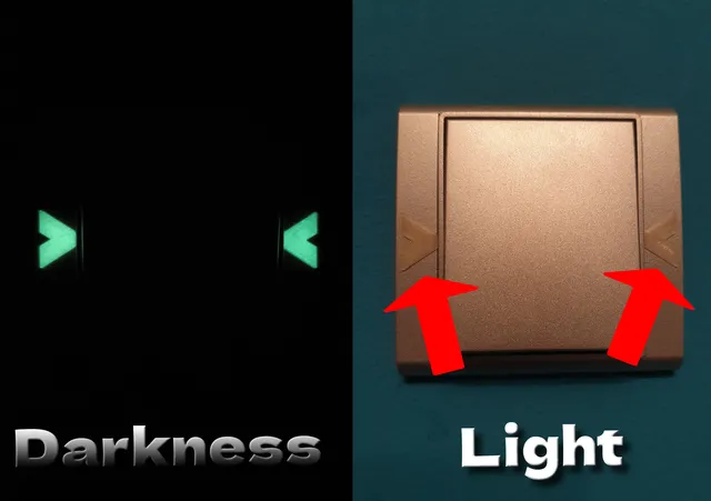 🔦 Glowing light switch marker