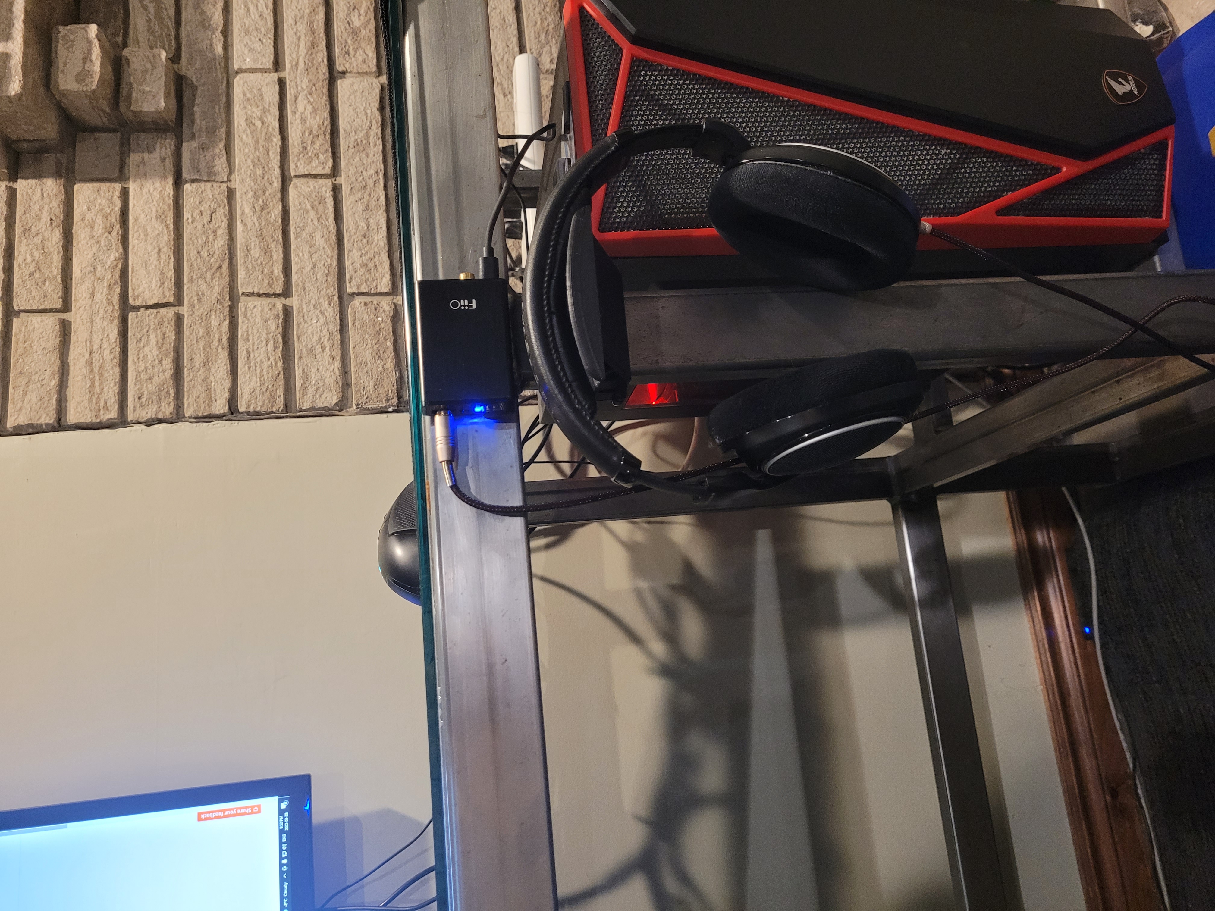 Headset Holder for 1" x 2" Steel bar