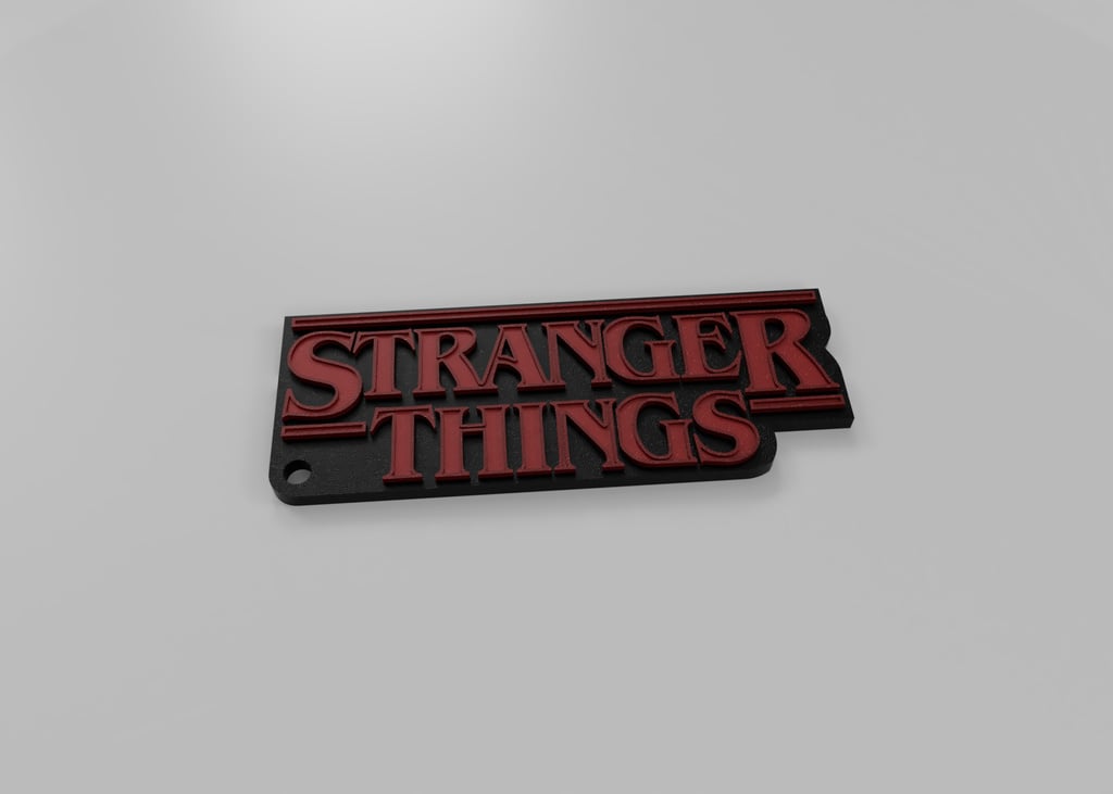 Stranger Things Logo Keychain