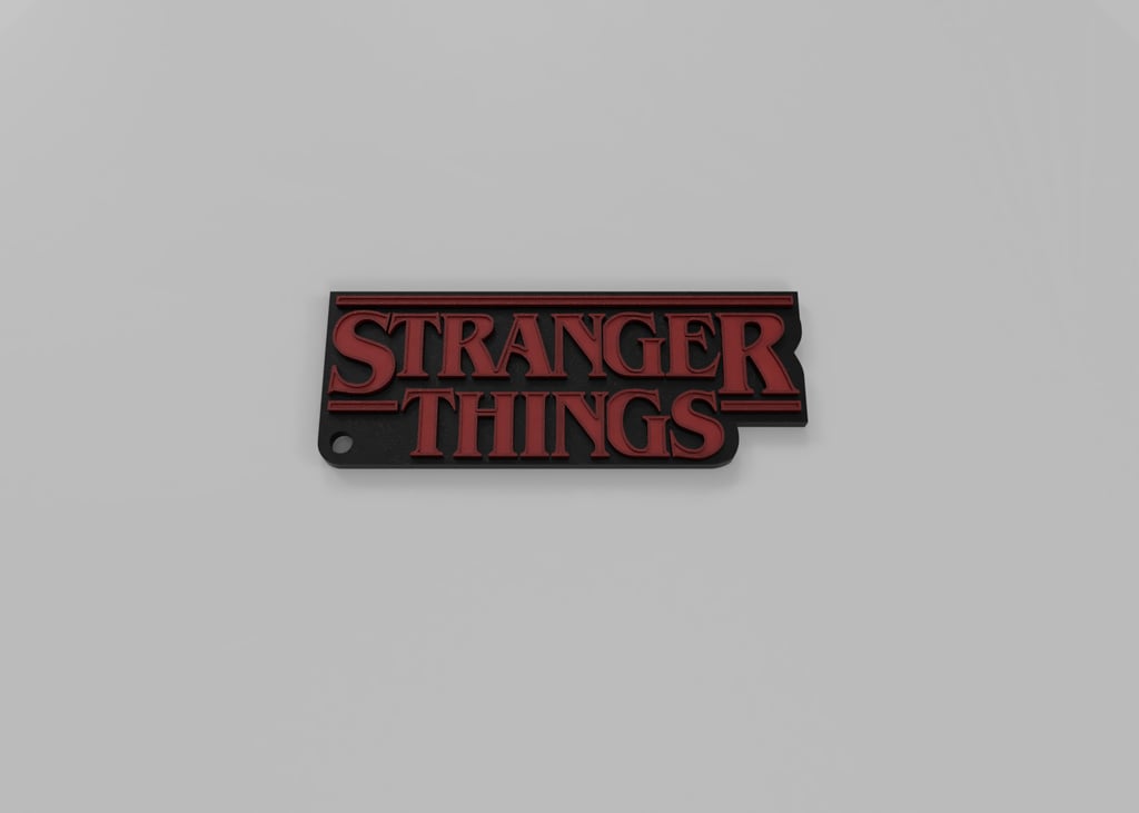 Stranger Things Logo Keychain