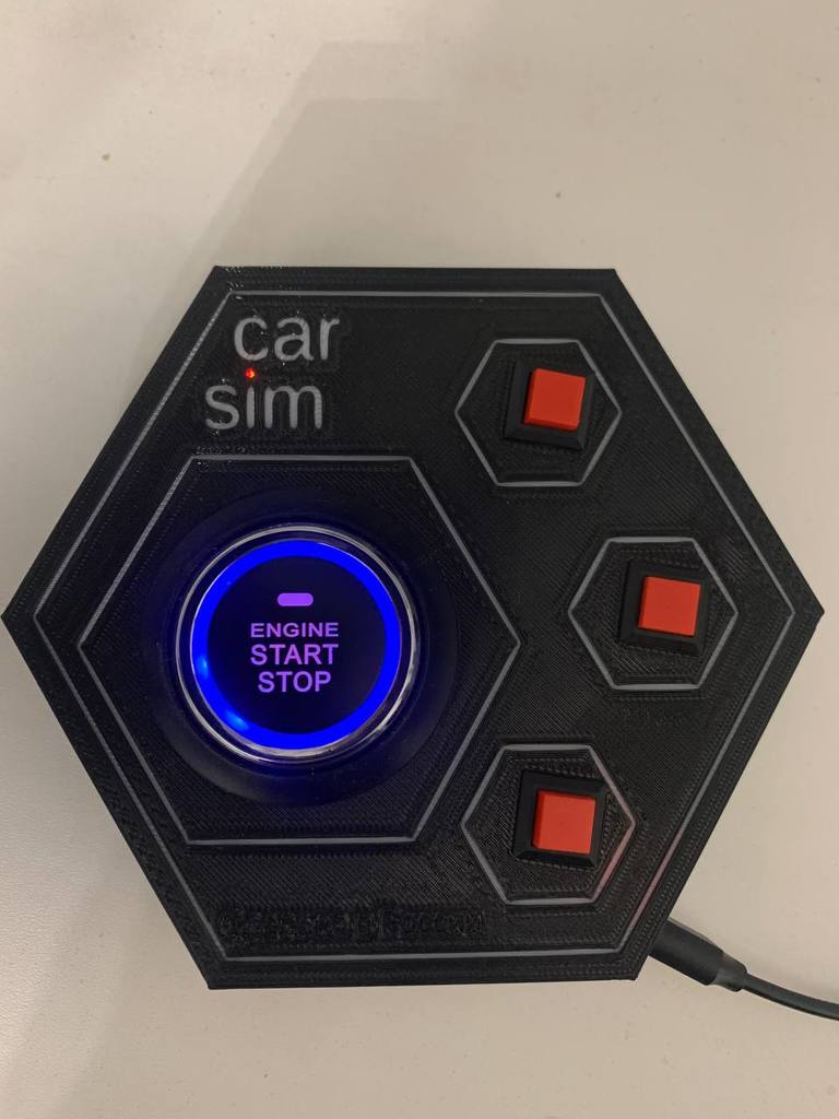 Hexagonal Button Box for Car Sim Racing