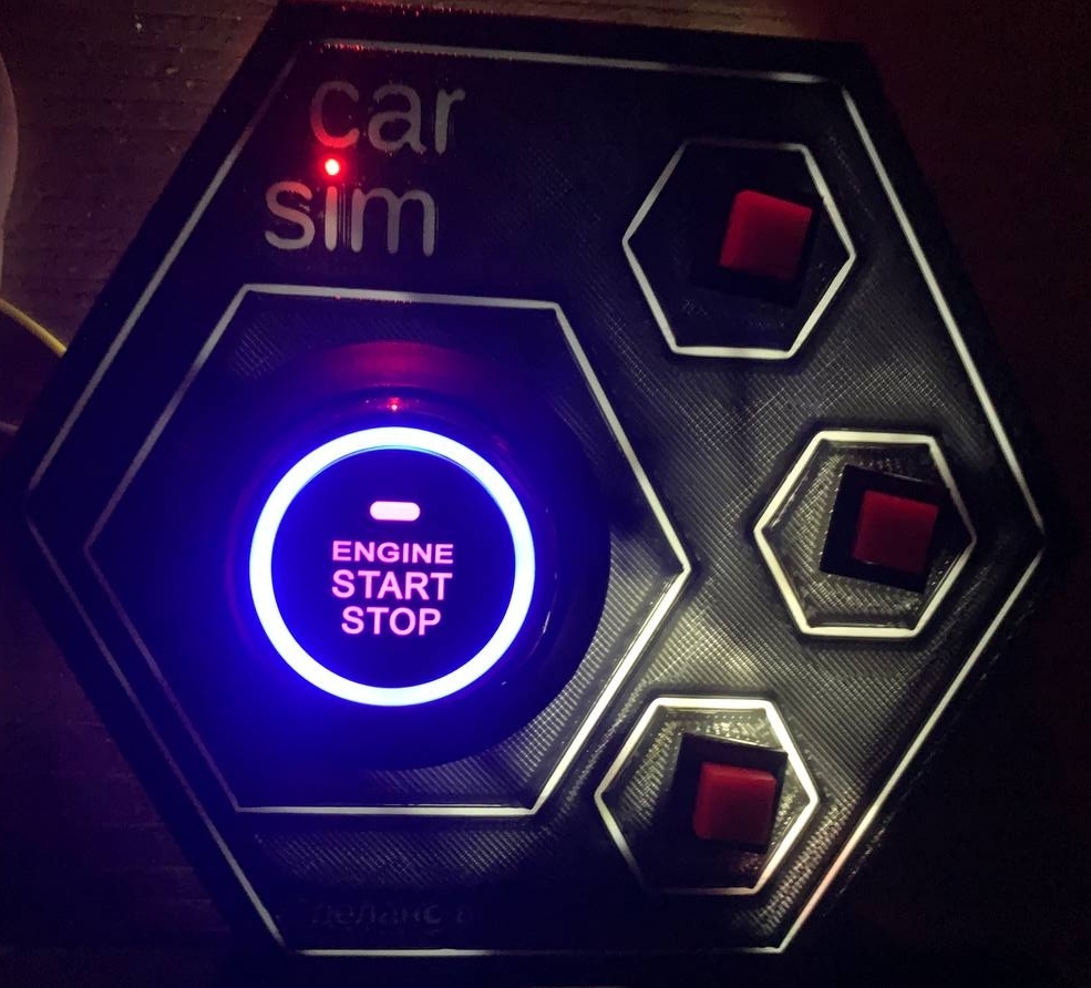 Miniatura 3 do modelo 3D Hexagonal Button Box for Car Sim Racing