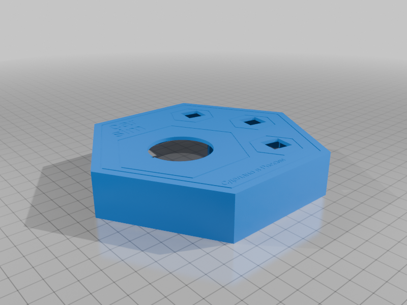 Miniatura 5 do modelo 3D Hexagonal Button Box for Car Sim Racing