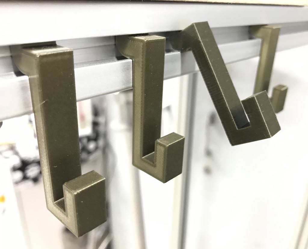 Snap on Hanging Hook for 30x30mm T-slot(8mm) Aluminum box frame