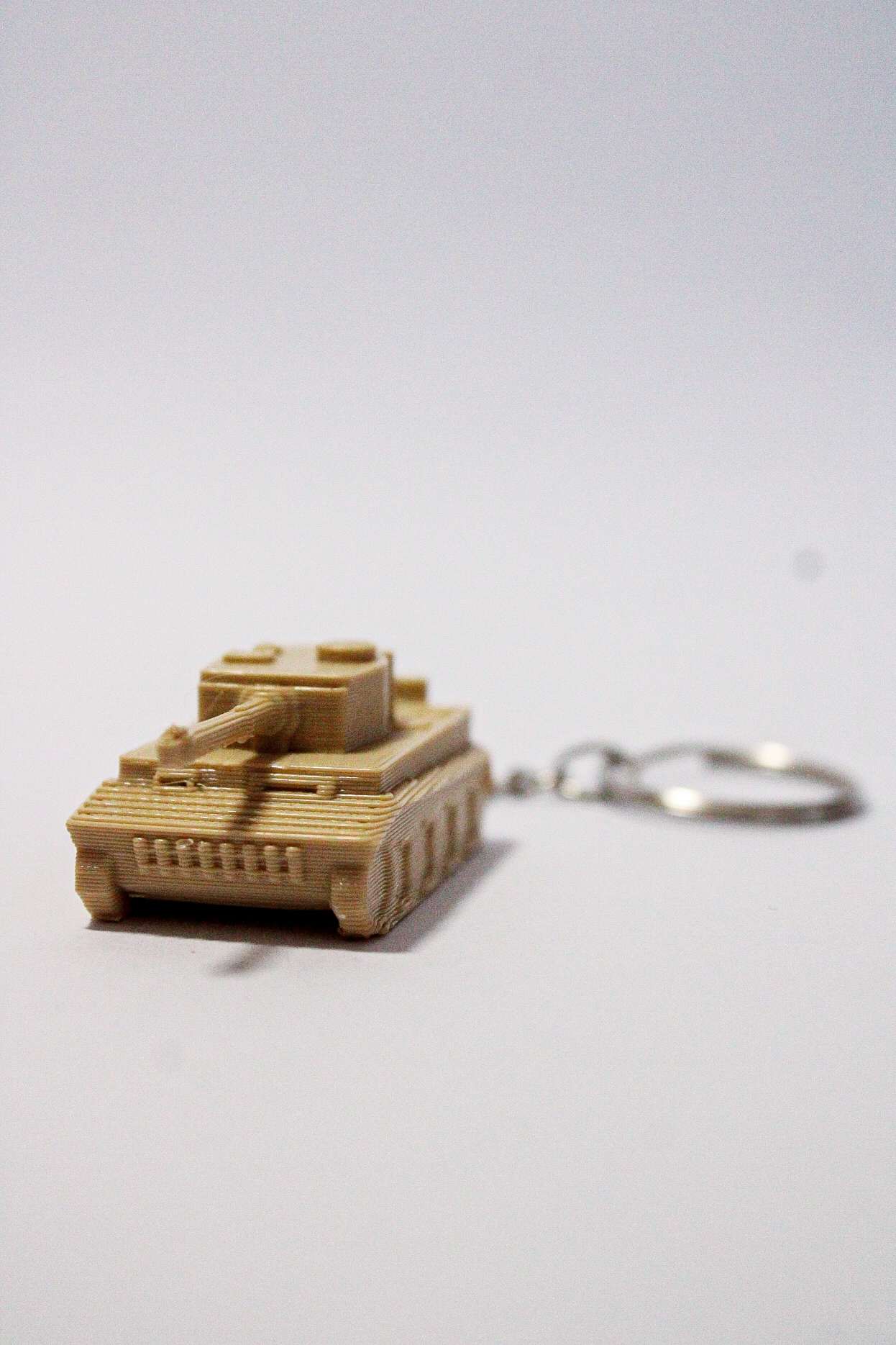 Easy to print Tank keychain - Tiger 1, Centurion (with rotating tower)