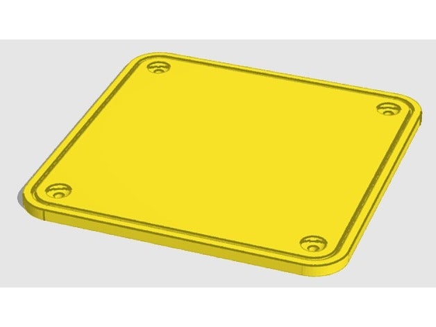 Blanking plate for 120mm fan opening with seal
