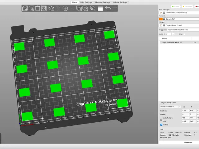 Layer calibration cubes for Original Prusa i3