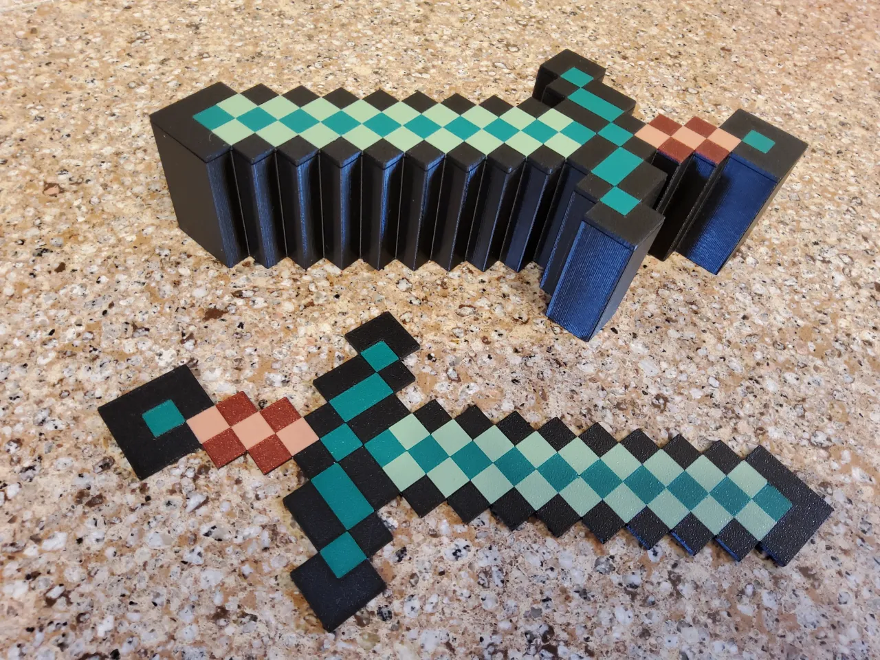 STL file Minecraft Sword - Cube Game Replica 🗡️・3D printing