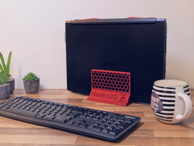 vertical laptop stand for desk space