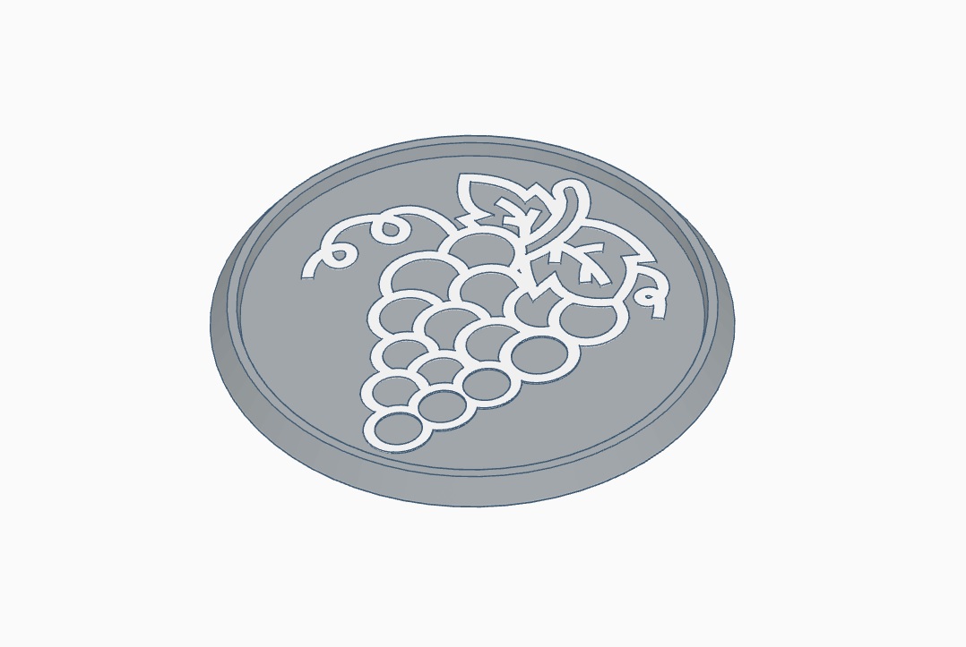 red wine coaster