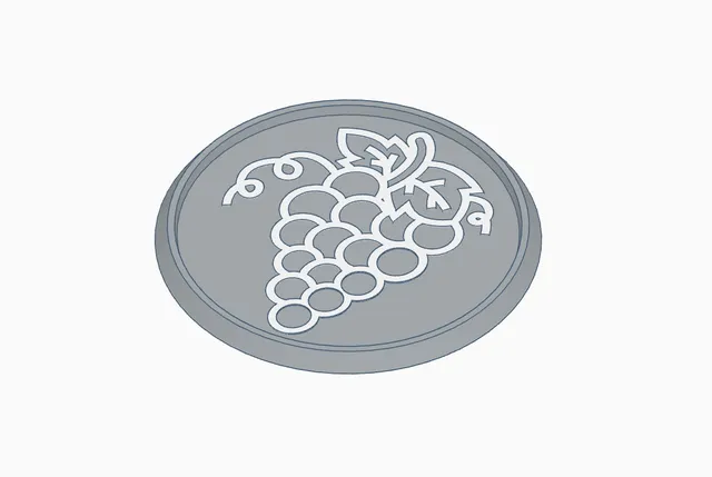 red wine coaster