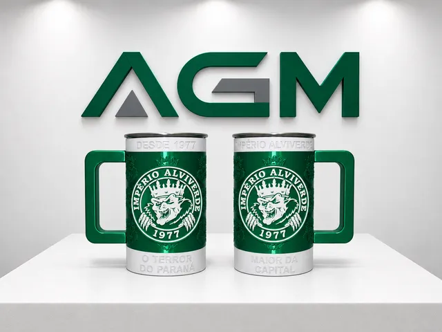 Império Alviverde - Porta Copo Stanley com Alça