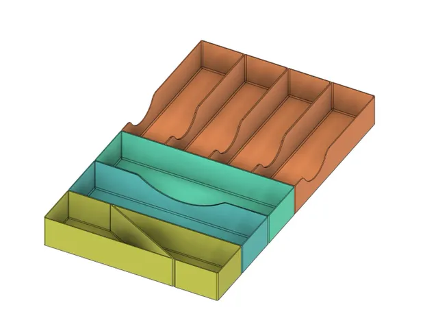 Modular cutlery tray