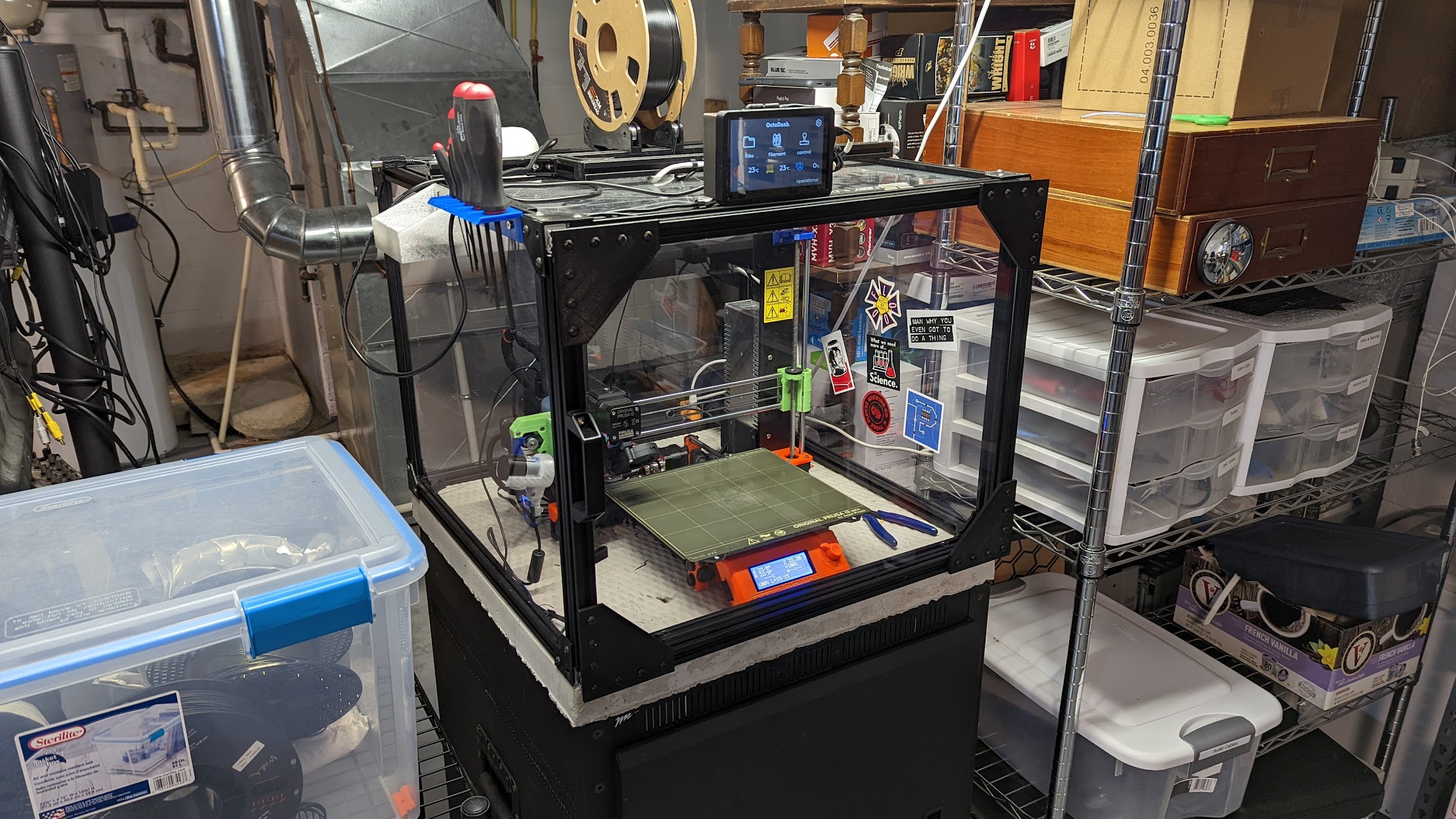 2020 Extrusion Half-Rack Cart Enclosure