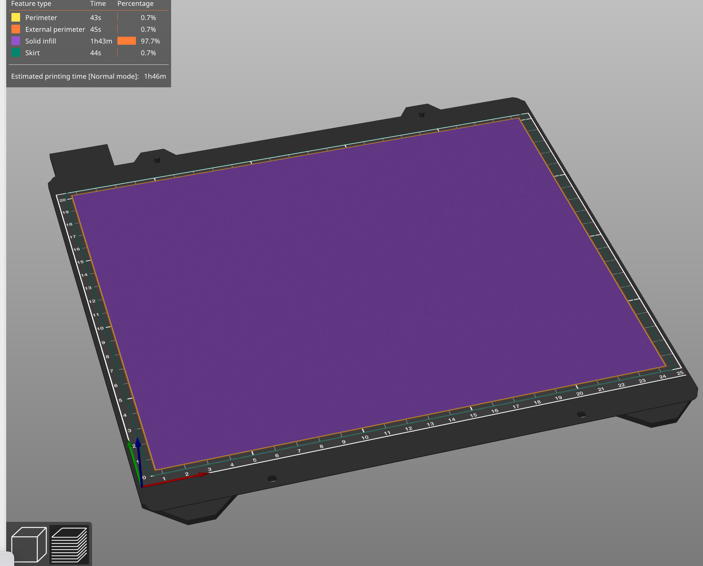 First layer calibration for Original Prusa i3 Mk3