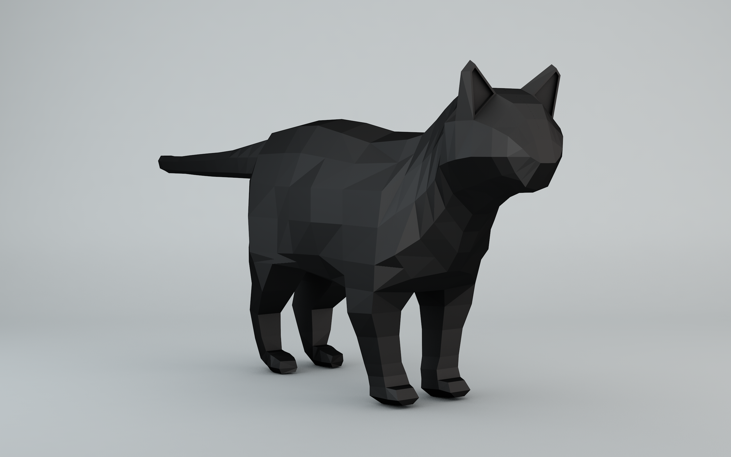 Lowpoly cat