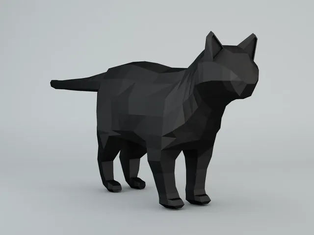 Lowpoly cat