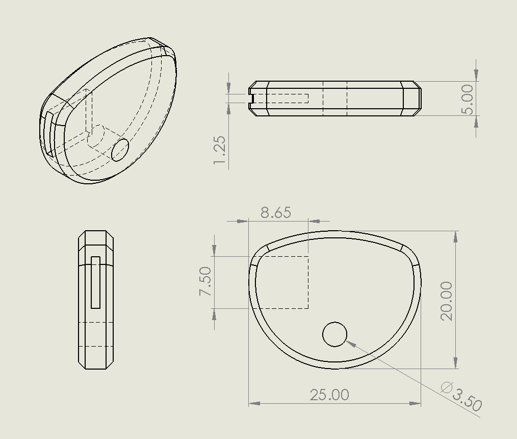 Key Bow for Lever Lock Impressioning