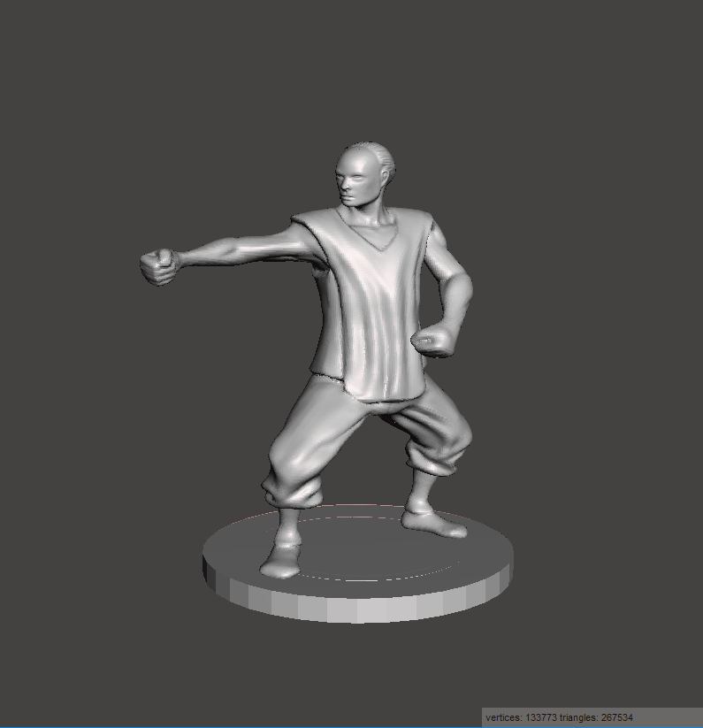 28mm Defensive Stance Monk Miniature